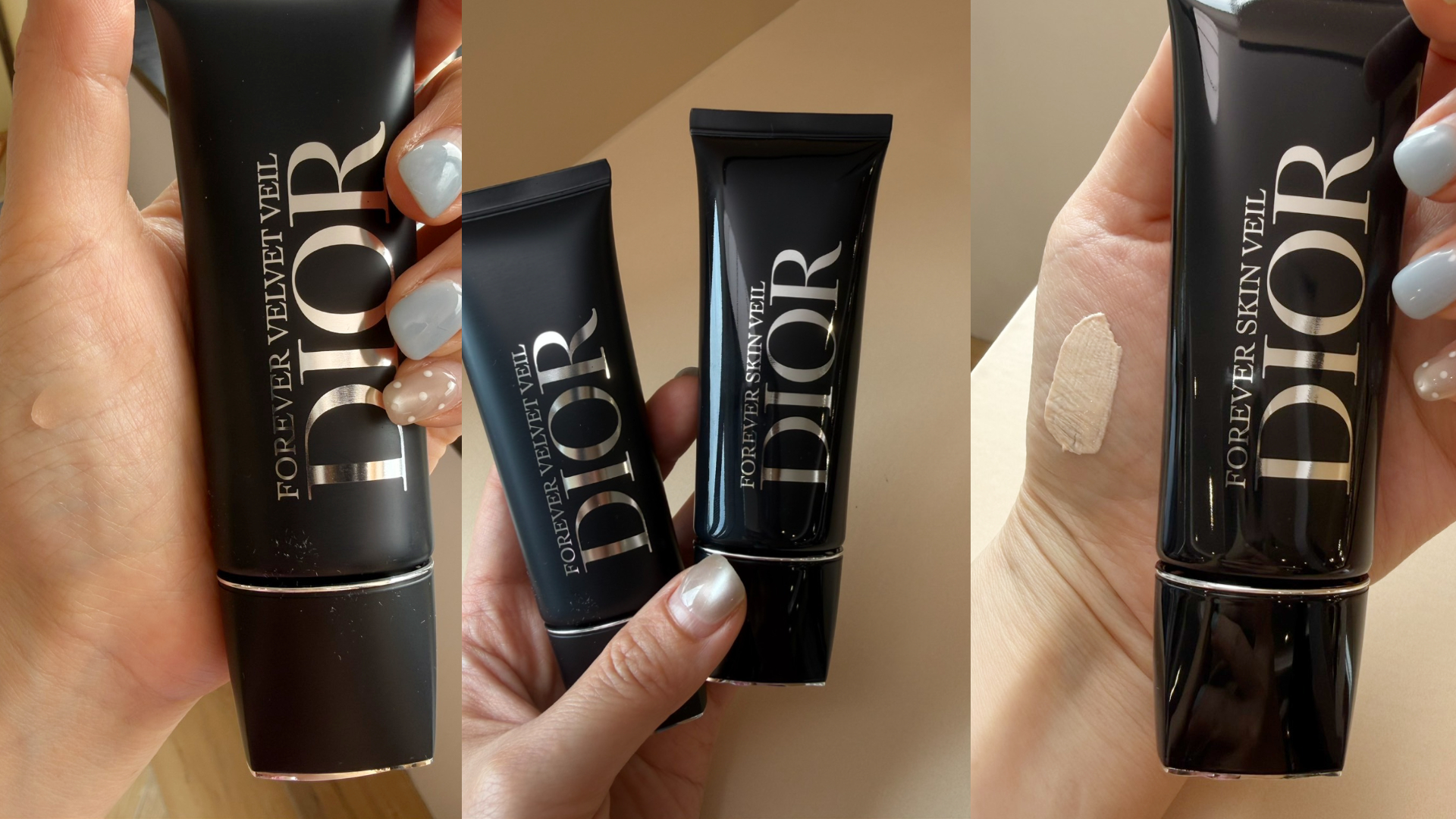 DIOR迪奧超完美保濕妝前乳》35ml／2,350元、迪奧超完美控油妝前乳35ml／2,350元。圖片：品牌提供